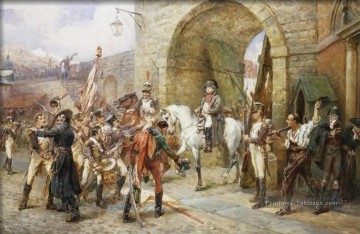 Classicisme œuvres - Un incident dans la guerre péninsulaire Robert Alexander Hillingford scènes de bataille historique guerre militaire